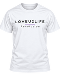 LOVEU2LIFE Revolution Tee Minimal Black, front view