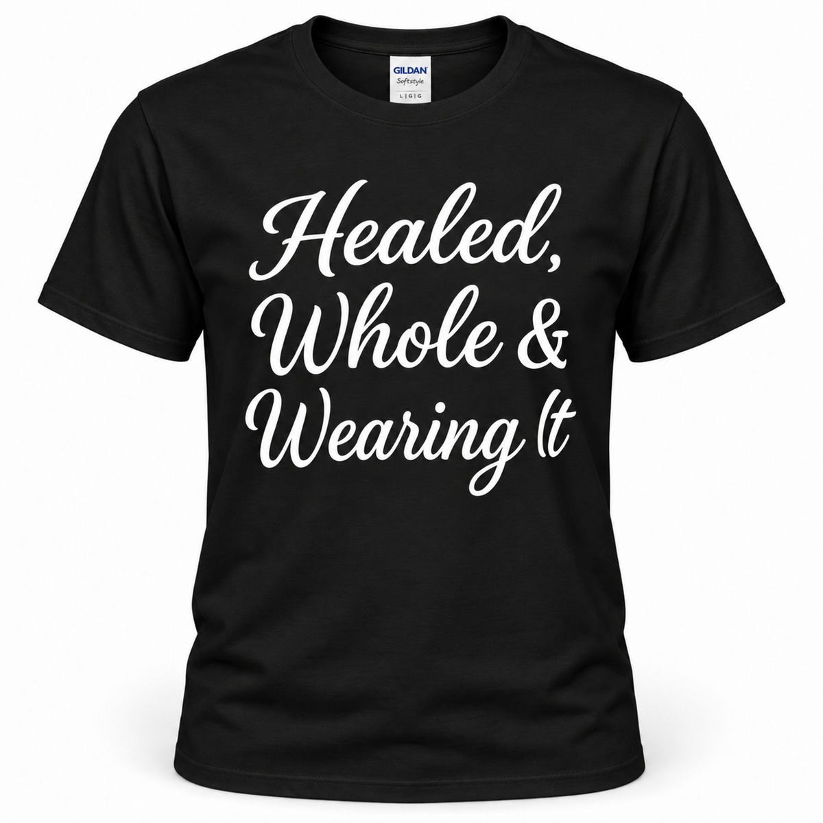 Black Healed, Whole & Wearing It Classic Tee, front product view