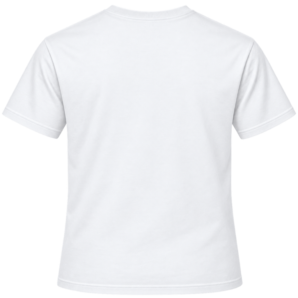 White | I'm a Divergent Thinker Tee blank back view