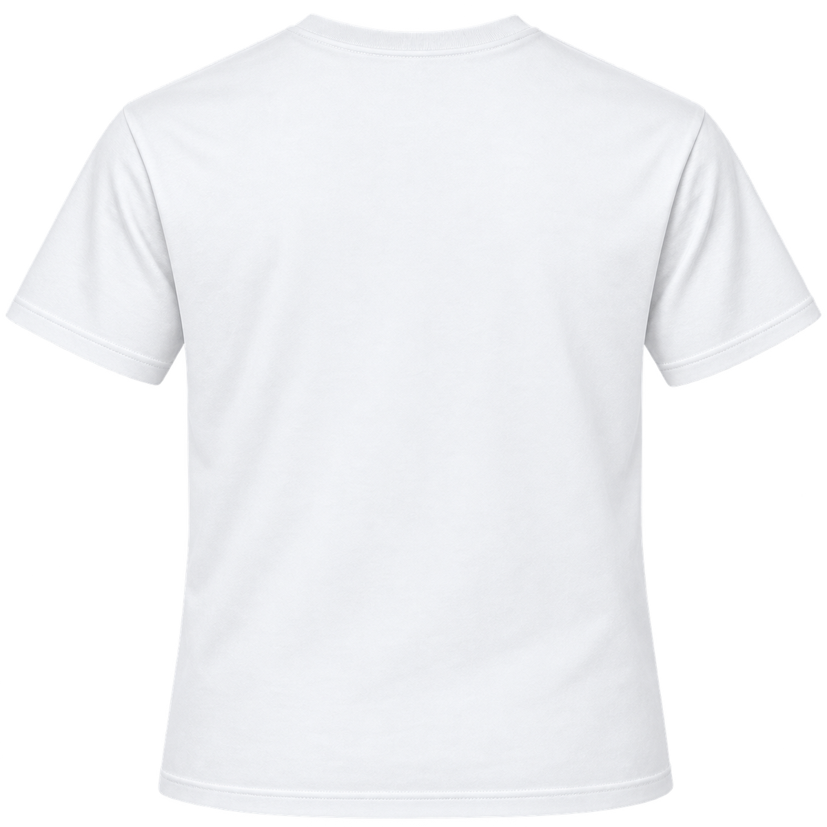 White | I'm a Divergent Thinker Tee blank back view