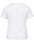Talitha Cumi Tee in white, blank back view