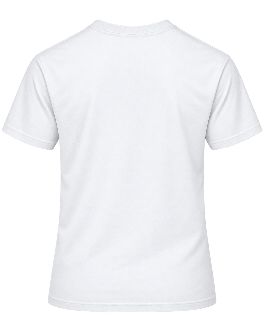 Talitha Cumi Tee in white, blank back view